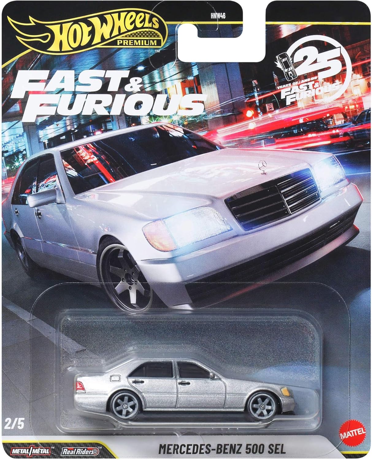 Vehículos Y Radiocontrol Mattel Games Hot Wheels Premium Fast&Furious Mercedes Benz 500 Sel multicolor para niños