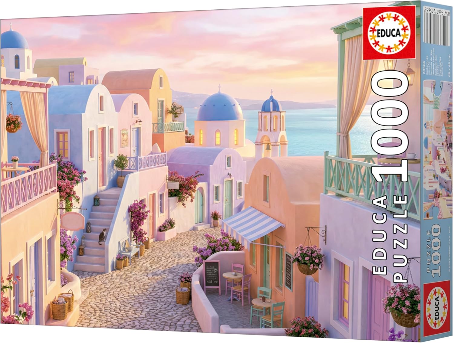 Construcciones Y Puzzles Educa Puzzle 1000 Piezas Santorini De Ensueño 68X48 Cm multicolor para niños
