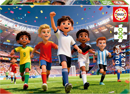 Construcciones Y Puzzles Educa Puzzle 300 Piezas Mundo Del Fútbol multicolor para niños