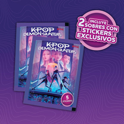 Figuras Y Minimundos Bizak Kpop Demon Hunters - Sobre Con 5 Pegatinas multicolor para niños