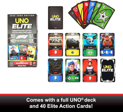 Juegos De Mesa Mattel Games Mattel Games Uno Elite F1 Starter Pack multicolor para niños