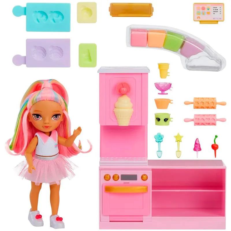 Muñecas Y Peluches Mga Rainbow High Little Dessert Shop With Ka multicolor para niños