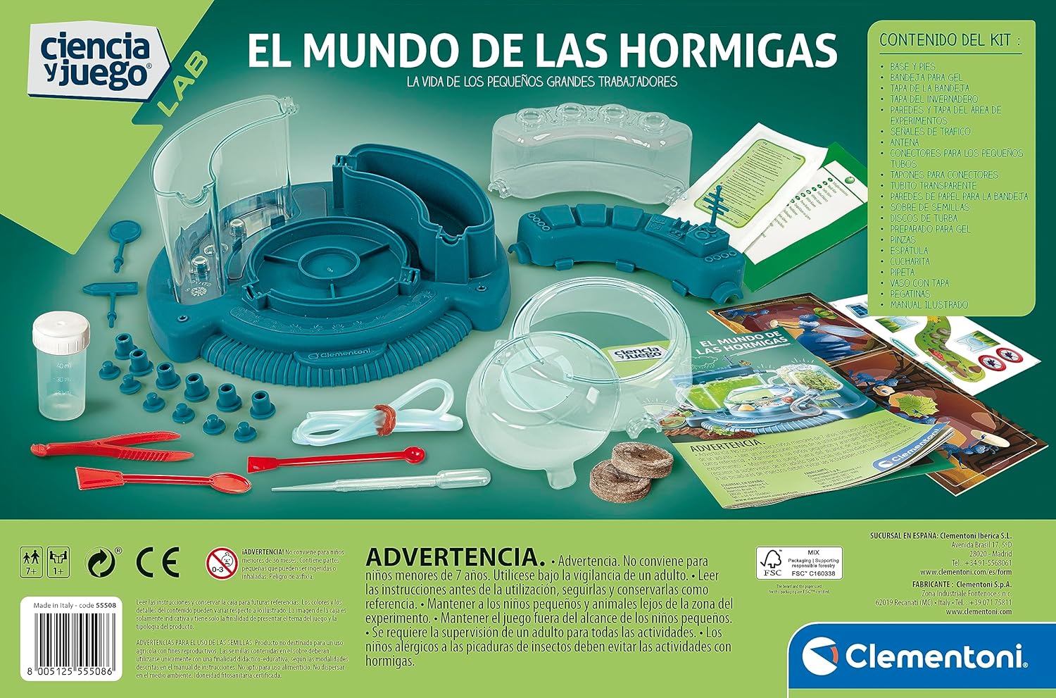 Juegos De Mesa Clementoni Ciencia Y Juego - El Mundo De Las Hormigas multicolor para niños