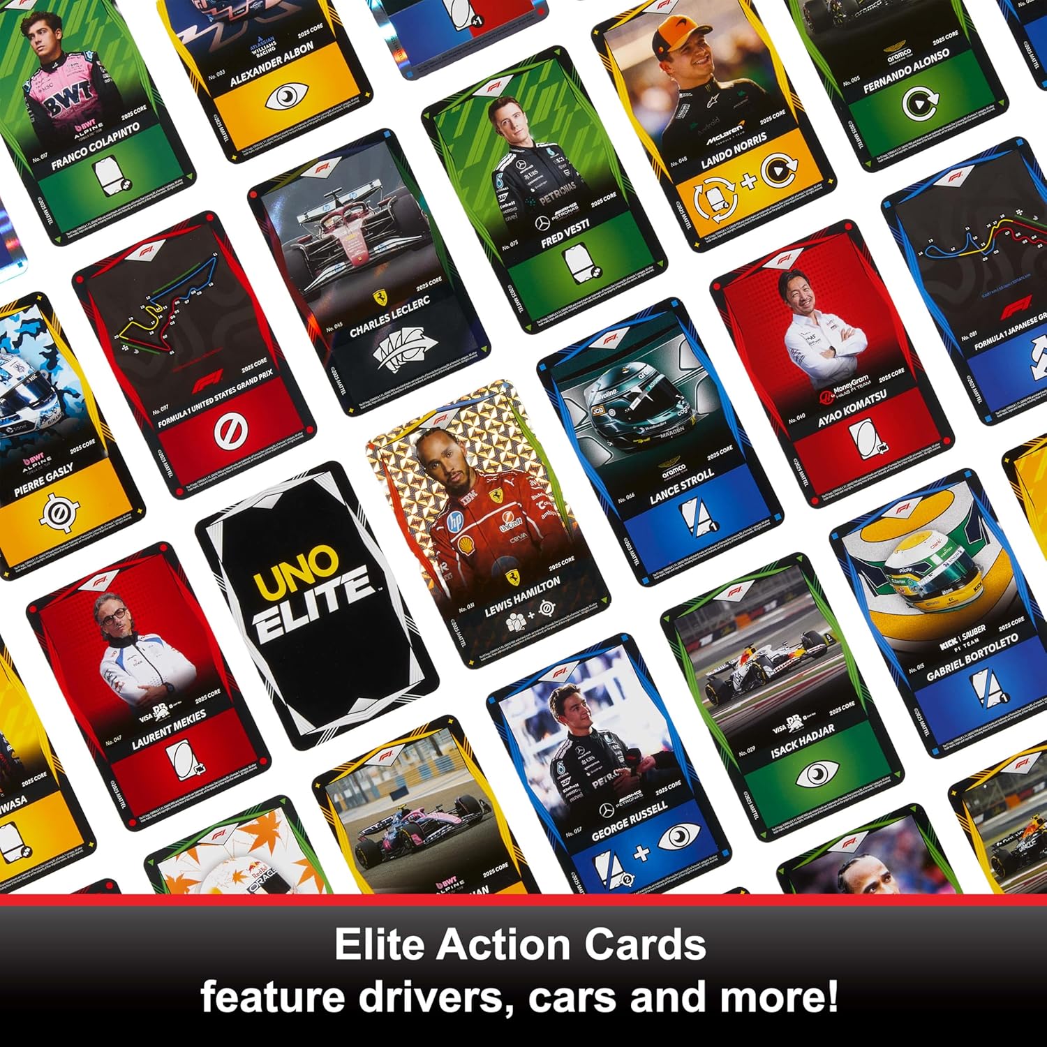 Juegos De Mesa Mattel Games Mattel Games Uno Elite F1 Starter Pack multicolor para niños