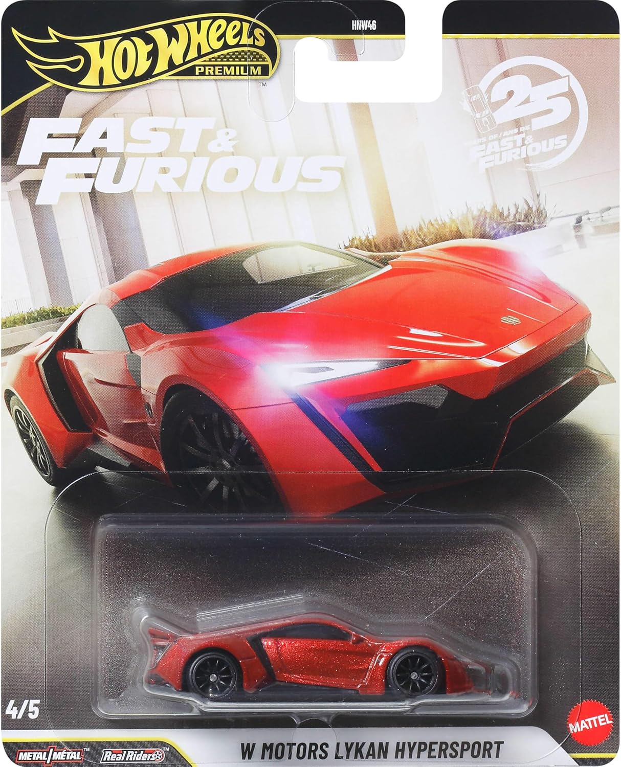 Vehículos Y Radiocontrol Mattel Games Hot Wheels Premium Fast&Furious W Motors Lykan Hypersport multicolor para niños