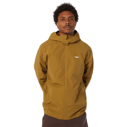 Chaqueta Huf All Caps Shell Jacket rich brown para unisex
