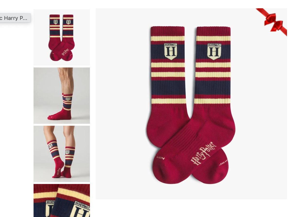 Calcetines Jimmy Lion Athletic Harry Potter Hogwarts buerdeos para unisex