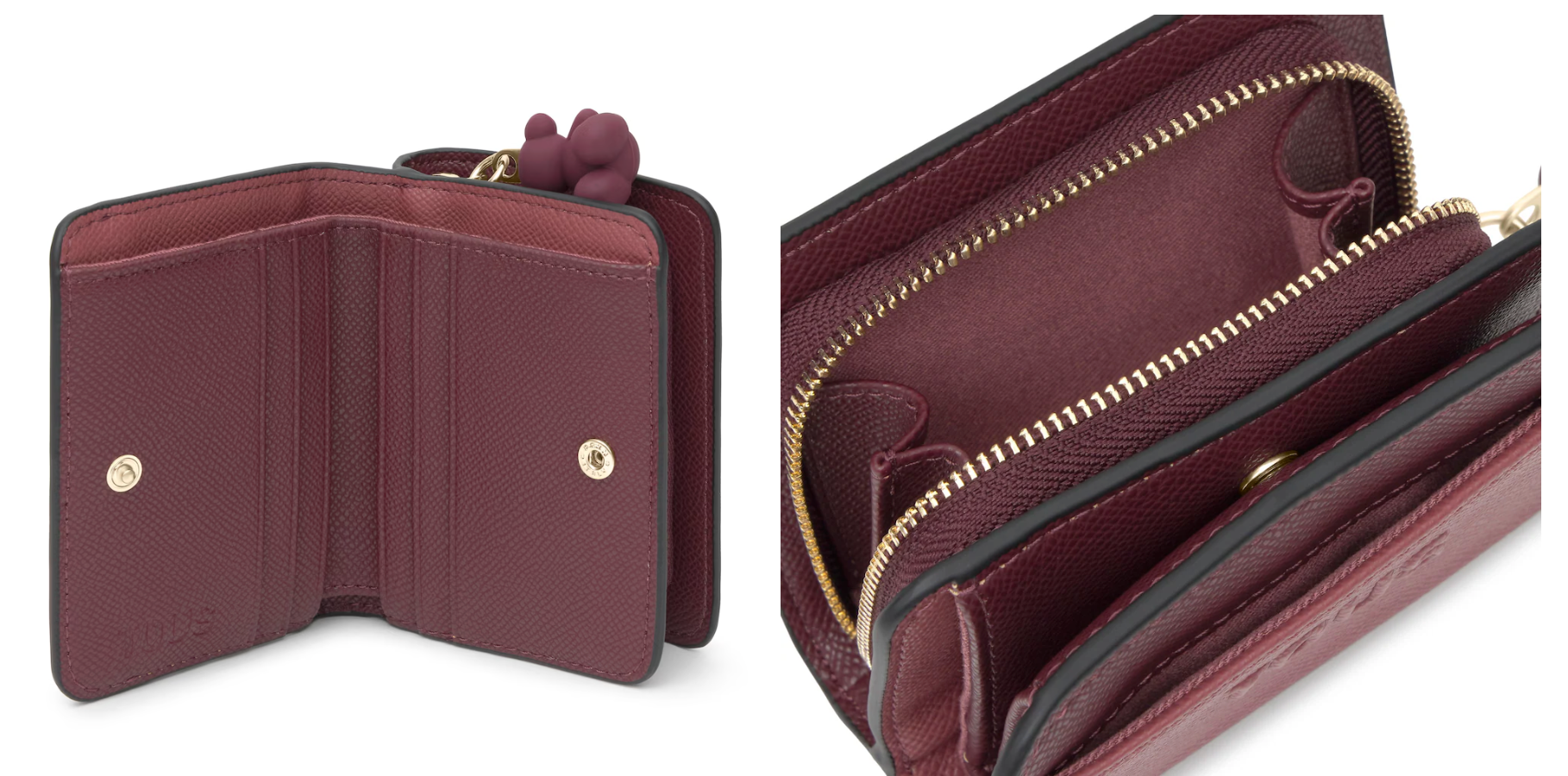 Carteras Y Monederos Tous Audree Saffiano  burdeos para mujer