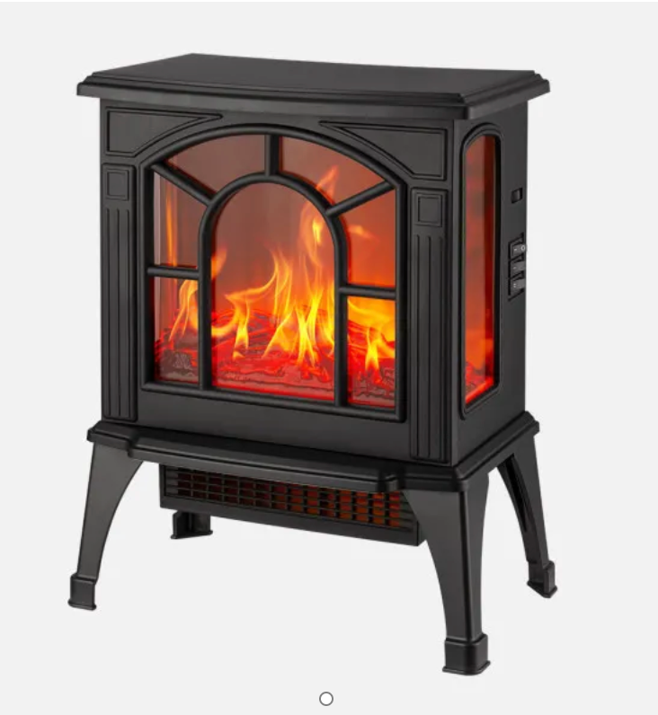 Pequeño Electrodoméstico Fabrilamp Termov Ceramico Ptc Abadia 1500W Efec Chimenea negro para unisex