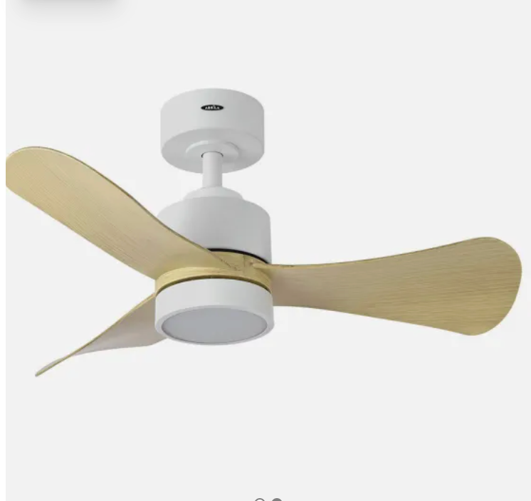 Pequeño Electrodoméstico Fabrilamp Ventilador Dc Zepelin 18W 3000,4000,6000K blanco/haya para unisex