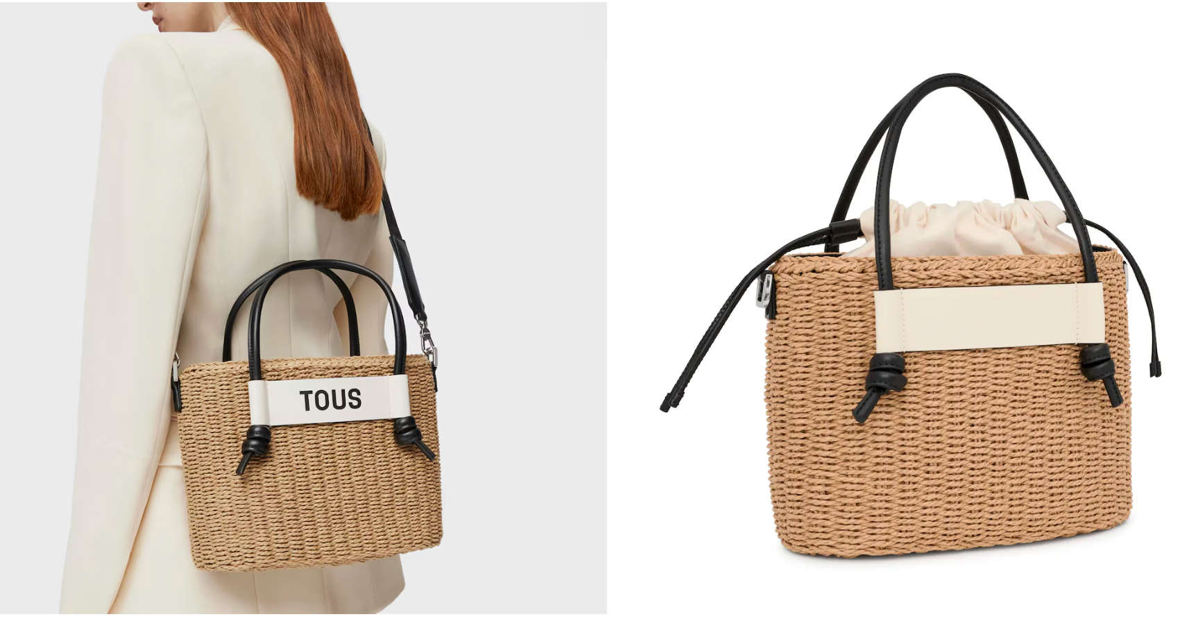 Bolsos Y Mochilas Tous Capazo Scoubidou Natural beige para mujer