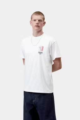 Camiseta Carhartt S/S Playing Cards T-Shirt blanca para hombre