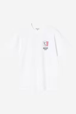 Camiseta Carhartt S/S Playing Cards T-Shirt blanca para hombre