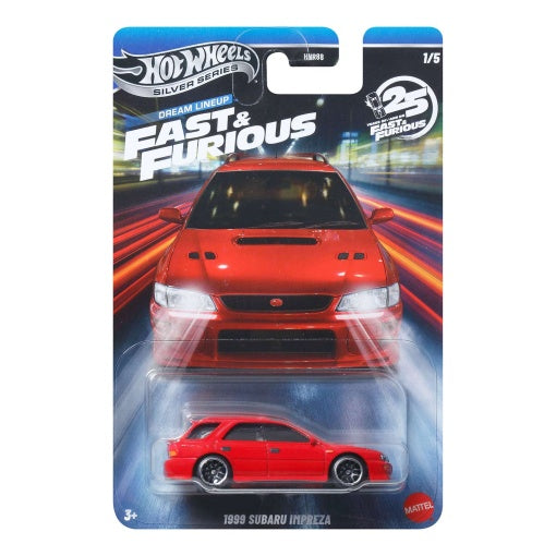 Vehículos Y Radiocontrol Mattel Games Hot Wheels Silver Series Fast&Furious 1999 Subaru Impreza multicolor para niños