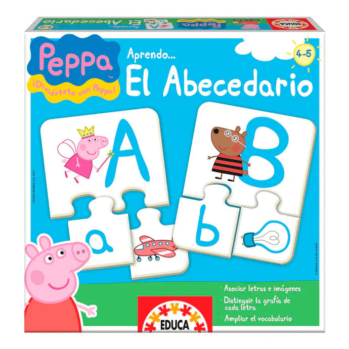 Juegos De Mesa Educa Aprendo El Abecedario Con Peppa Pig multicolor para niños