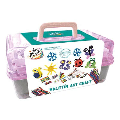 Construcciones Y Puzzles Toy Planet Maletin Mosaicos varios colores para niños