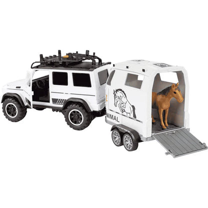 Vehículos Y Radiocontrol Toy Planet 4X4 Transporte De Caballo  E1:14 Lys multicolor para niños