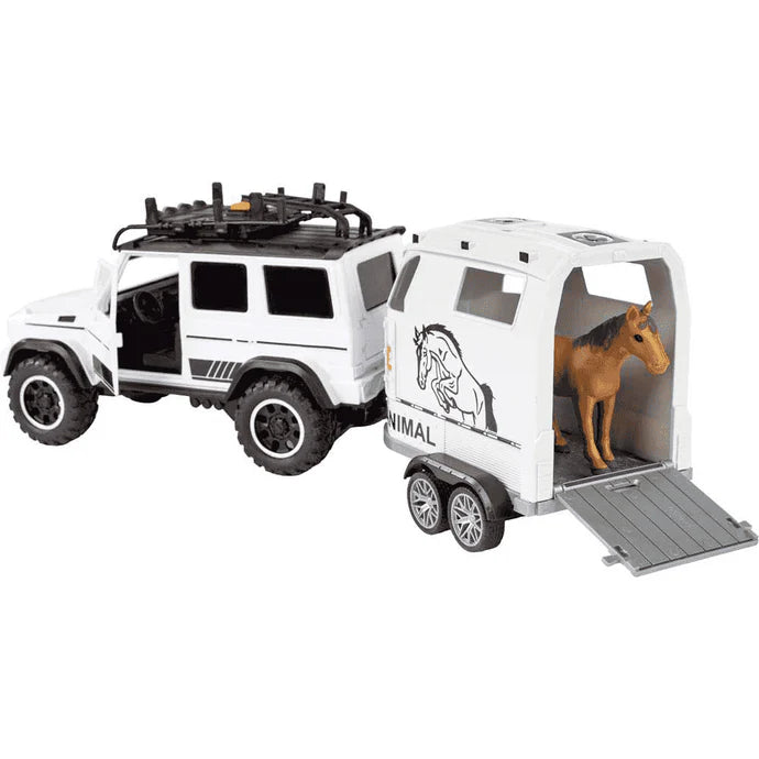 Vehículos Y Radiocontrol Toy Planet 4X4 Transporte De Caballo  E1:14 Lys multicolor para niños
