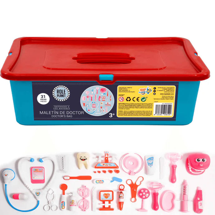 Otros Vicam Role Planet Imitando A Los Mayores-Maletín Doctor 31 Piezas multicolor para niños