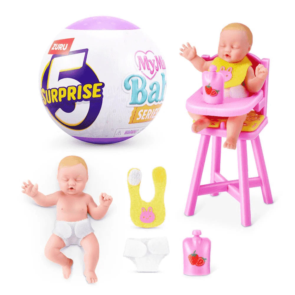 Figuras Y Minimundos Zuru Bola 5 Sorpresas My Mini Baby Bebé Serie 2 multicolor para niños