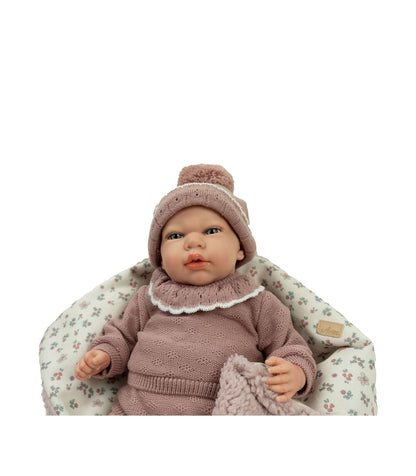 Muñecas Y Peluches Muñecas Arias Reborn Arias 40Cm Greta Rosa Con Manta multicolor para niños