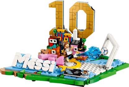 Construcciones Y Puzzles Lego Lionel Messi: Fenómenos Del Fútbol multicolor para niños