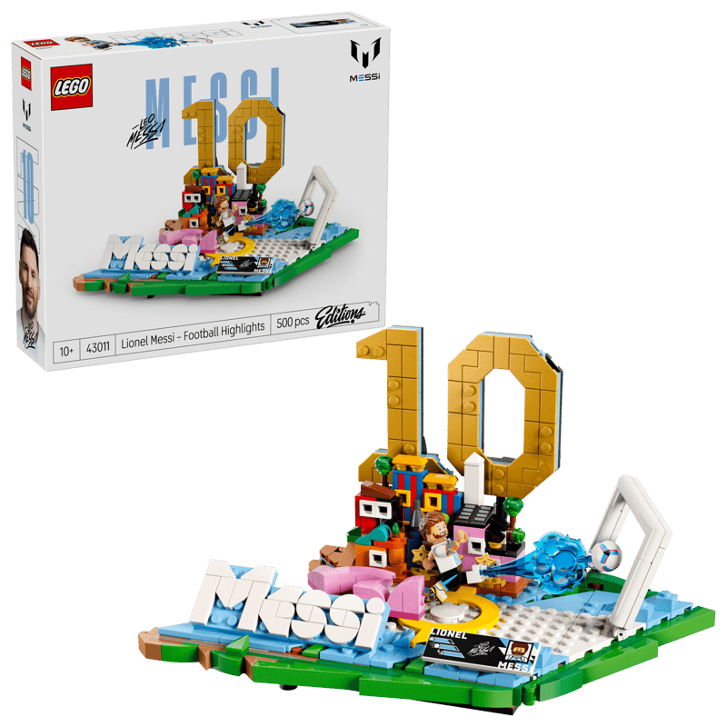 Construcciones Y Puzzles Lego Lionel Messi: Fenómenos Del Fútbol multicolor para niños
