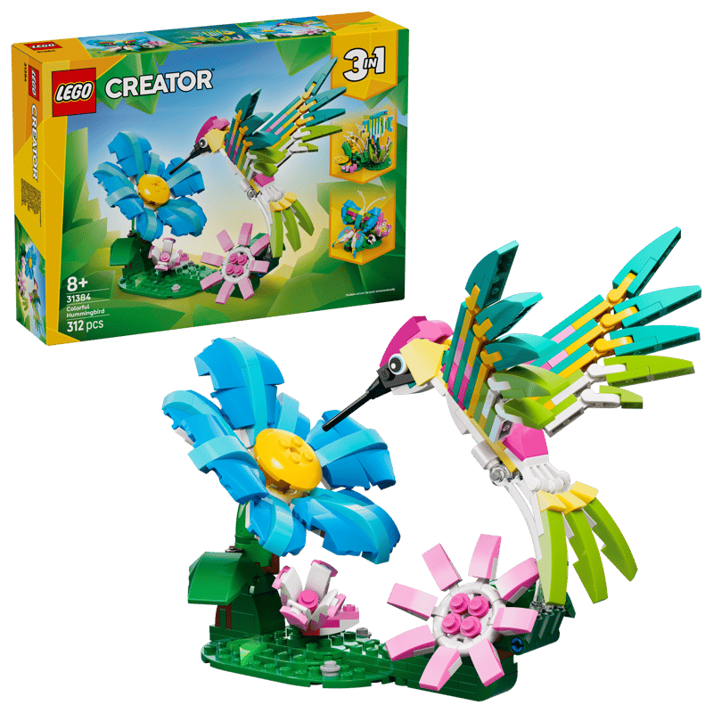Construcciones Y Puzzles Lego Fauna Salvaje: Colibrí De Colores multicolor para niños
