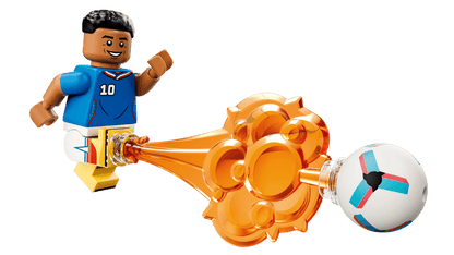 Construcciones Y Puzzles Lego Kylian Mbappé: Fenómenos Del Fútbol multicolor para niños