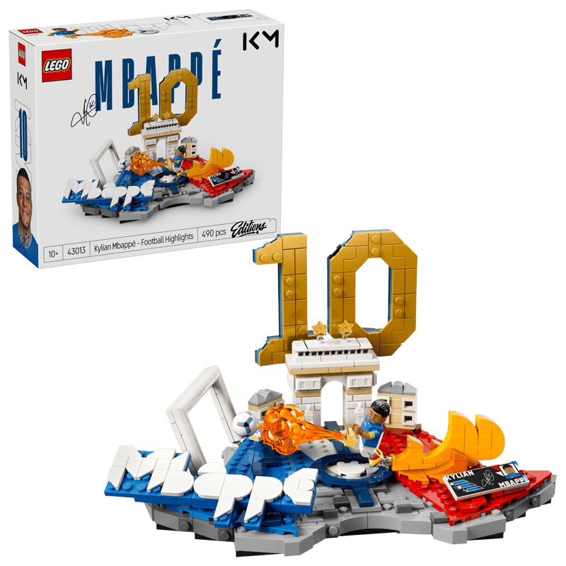 Construcciones Y Puzzles Lego Kylian Mbappé: Fenómenos Del Fútbol multicolor para niños