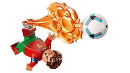 Construcciones Y Puzzles Lego Cristiano Ronaldo: Fenómenos Del Fútbol multicolor para niños
