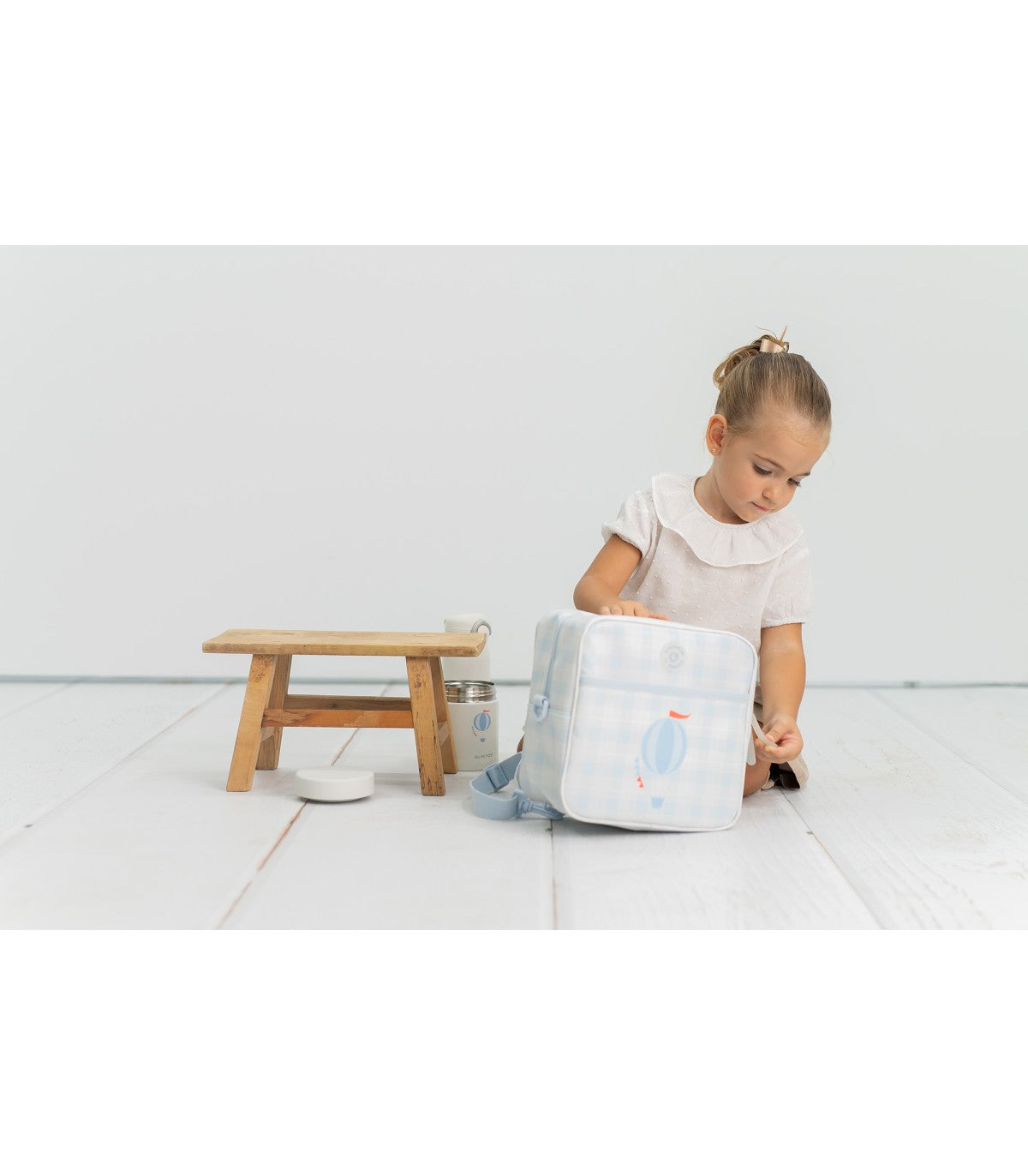 Para Comer Olmitos Bolsa Isotérmica Merienda Balloon Air Azul multicolor para bebe