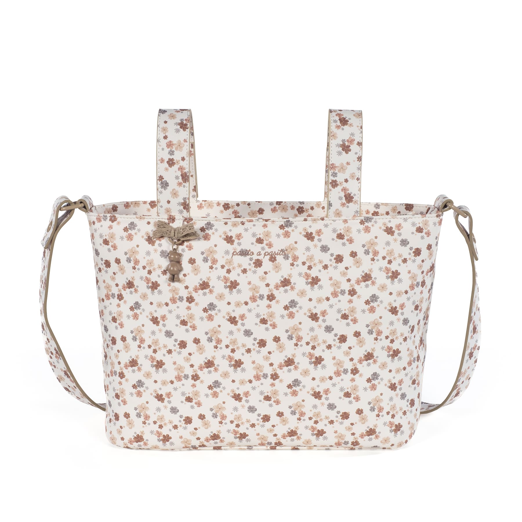 Paseo Pasito A Pasito 1120900370-Beige Bolso Crossbody Flor Somerset para mundo bebé