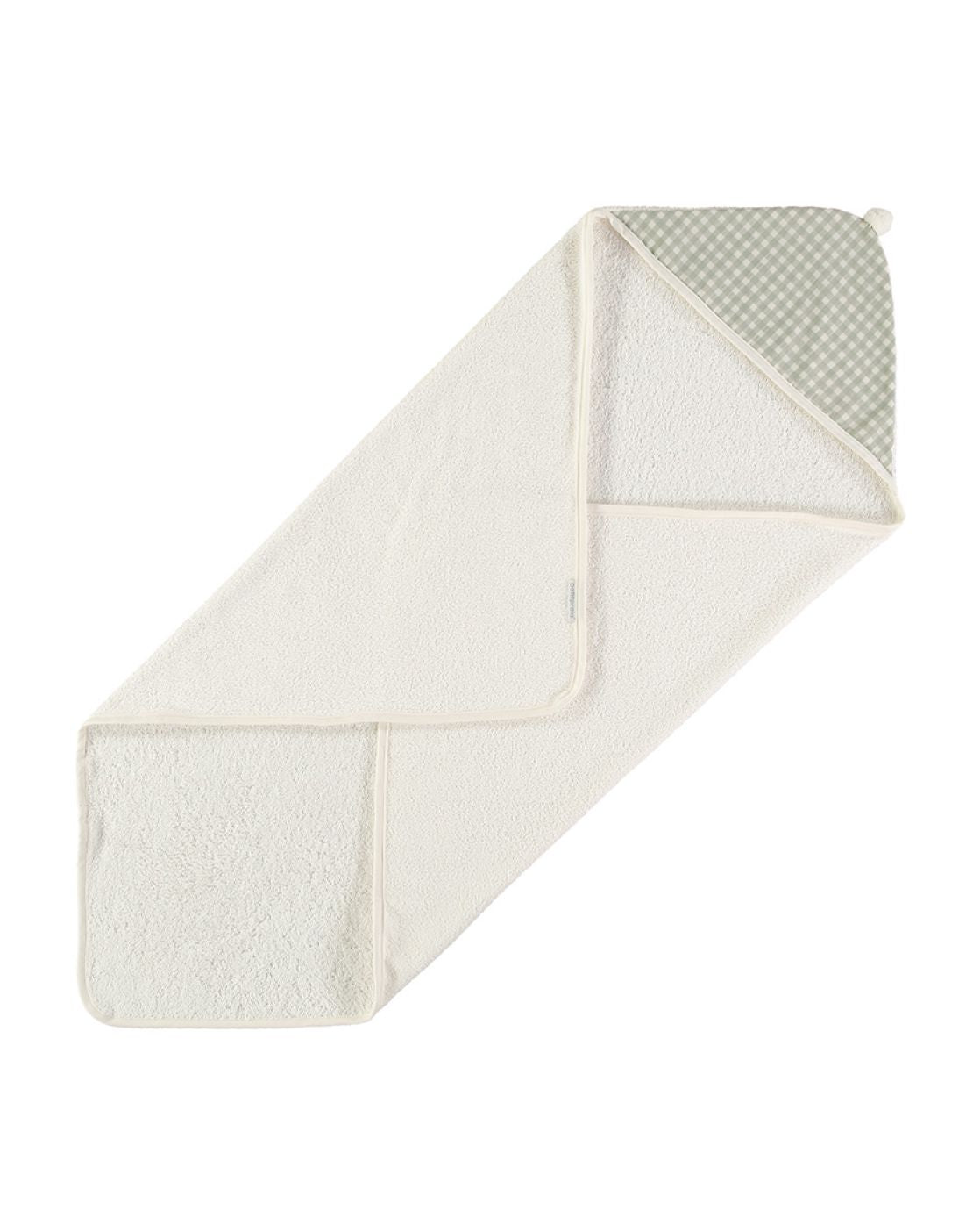 Baño Petit Praia Capa De Baño Checks Vichy Verde 90X90 Cm verde para bebe