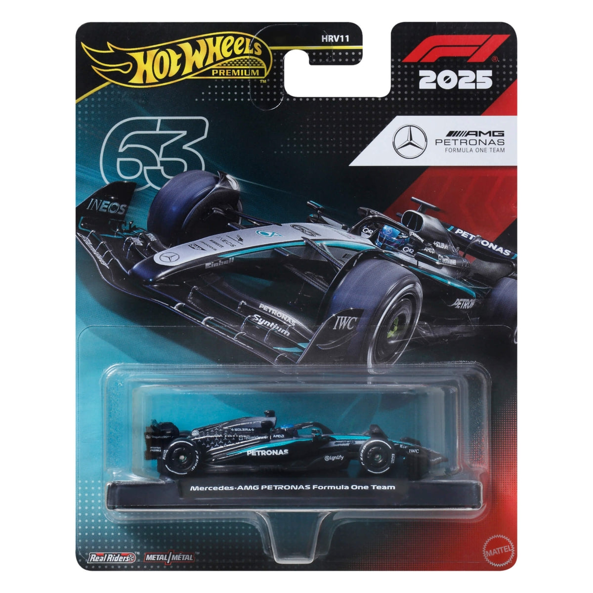 Vehículos Y Radiocontrol Mattel Games Hot Wheels  Premium F1 2025 - Mercedes-Amg Petronas One Team multicolor para niños