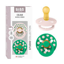 Lactancia Bibs 2 Chupetes Bibs Colour Round Polka Petal-Cactus 6-18 Meses multicolor para bebe
