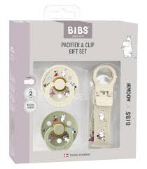 Lactancia Bibs Set De Regalo Bibs X Moomin Con Clip Ivory-Sage 6-18 Meses multicolor para bebe