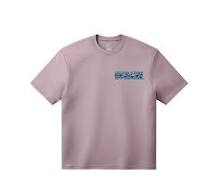 Camiseta Vans Barb Plate Loose Ss Tee rosa para hombre