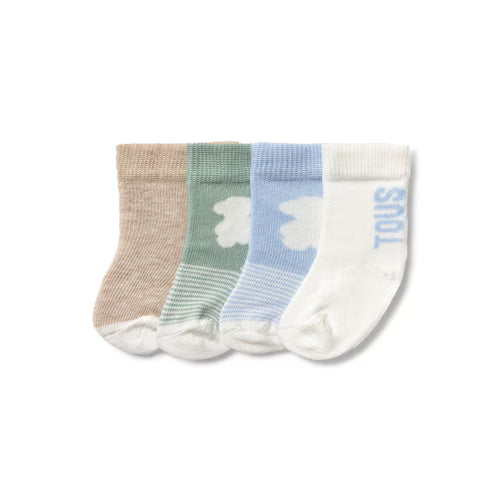 Regalos Tous Set 4 Calcetines Tous Baby Modelo Ssocks-2405 Multicolor multicolor para bebe