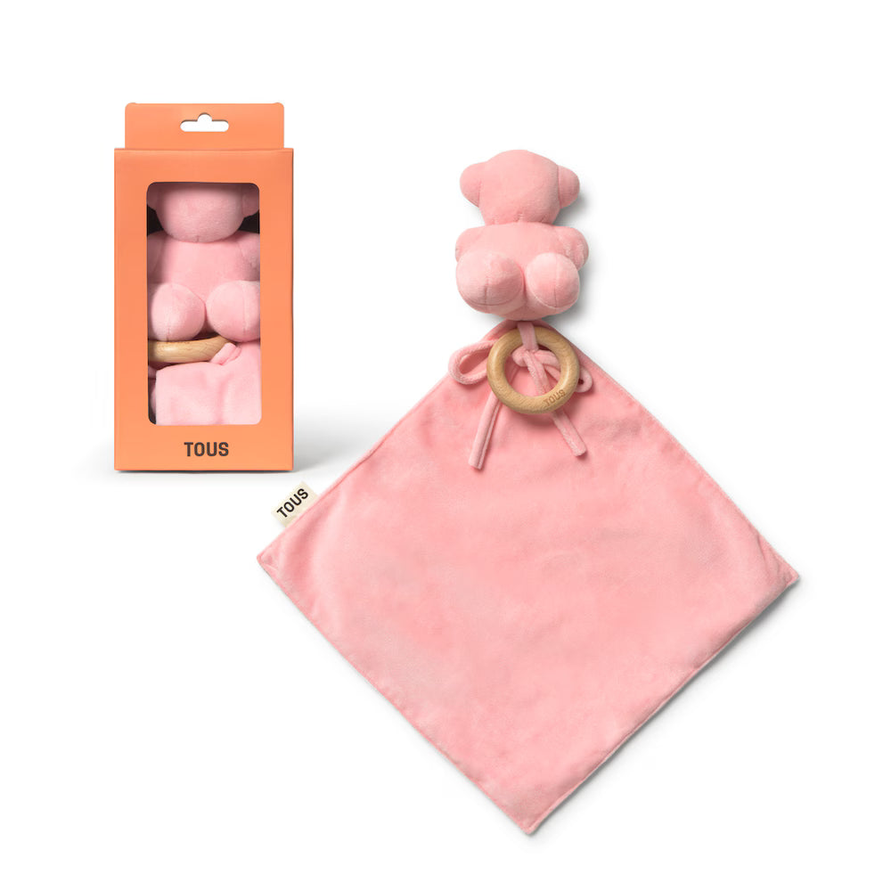 Regalos Tous Tous Baby Mantita De Compañía Con Oso Tbear-2401 Rosa multicolor para bebe