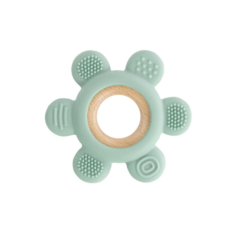 Regalos Jané Mordedor De Silicona Multitextura verde para bebe