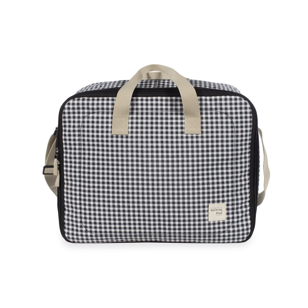 Viaje Walking Mum Maleta Bebé I Love Vichy Negro negro para bebe