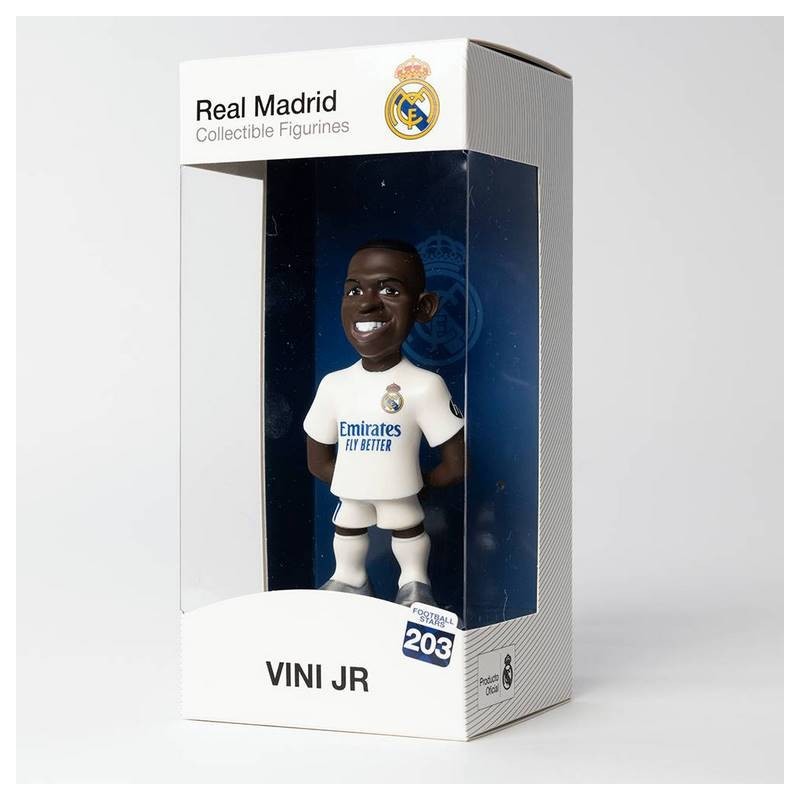 Figuras Y Minimundos Bandai Figura Vinicius Minix 12 Cm Coleccionables Real Madrid blanco para niños