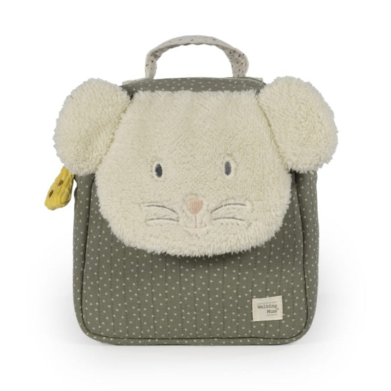 Paseo Walking Mum Mochila Ratoncito Topito Poppy Musgo verde para bebe