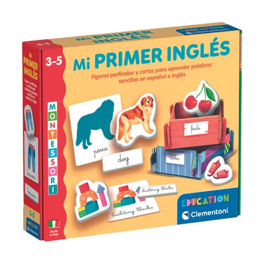 Juegos De Mesa Clementoni Education Montessori - Mi Primer  Inglés multicolor para niños