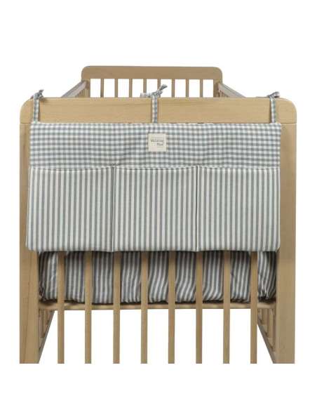 En Casa Walking Mum Organizador Cuna Praliné Vichy/Rayas Matcha multicolor para bebe
