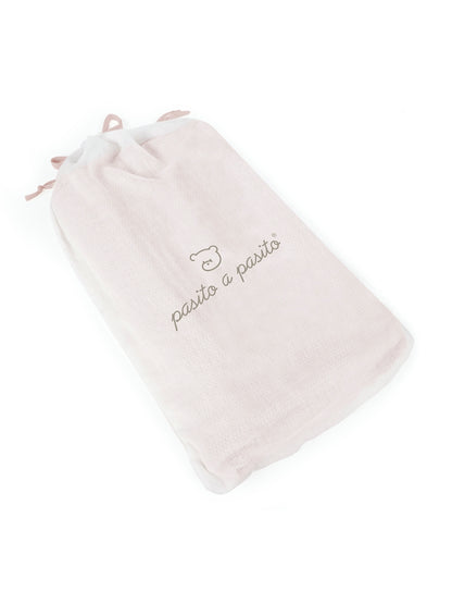 Paseo Pasito A Pasito Manta Punto Tricot Rosa rosa para bebe