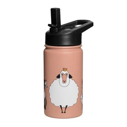 Para Comer Baby Livia Botella Isotérmica Con Pajita Teja rosa para niños