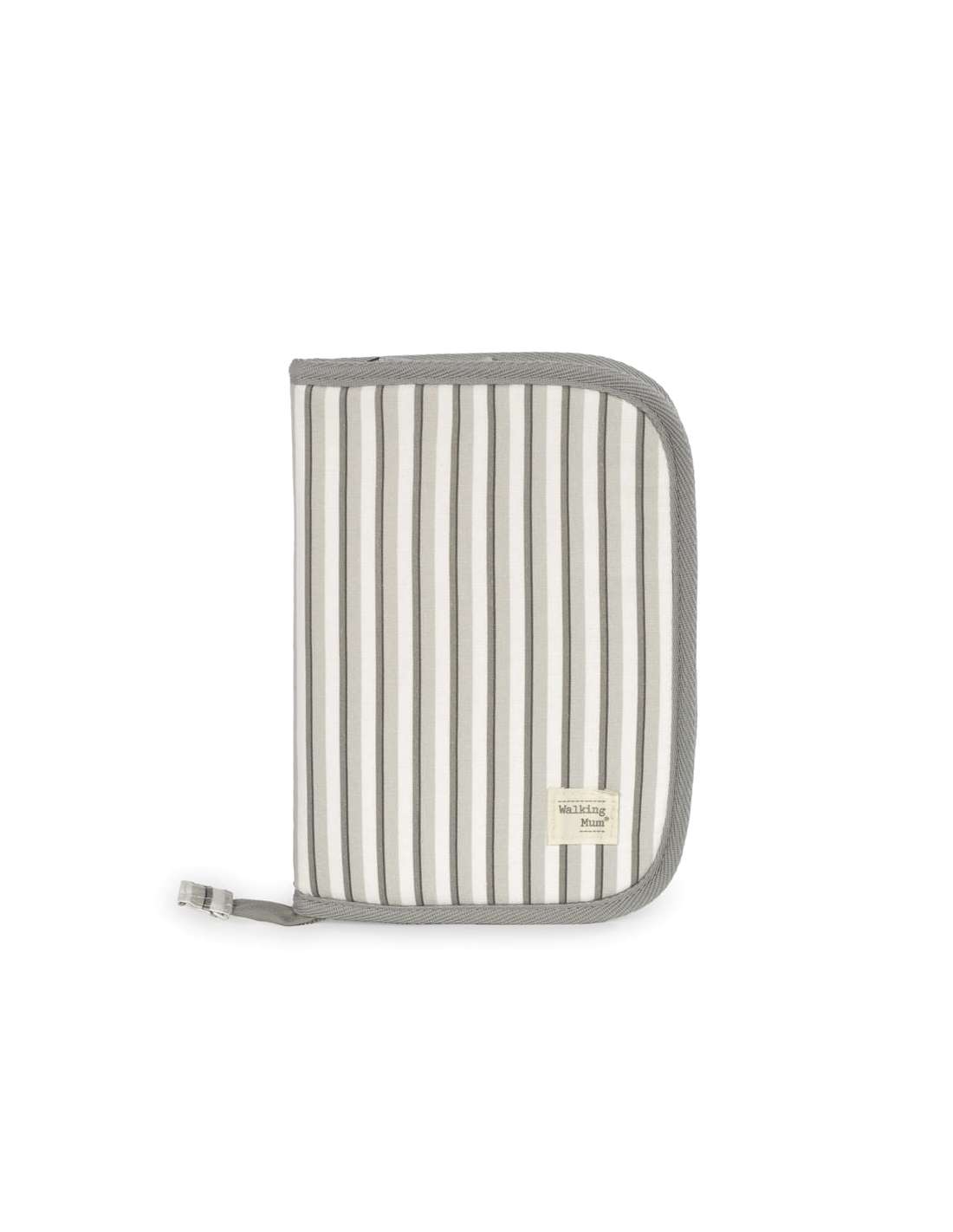 Paseo Walking Mum Libro De Nacimiento Botton Rayas gris para bebe