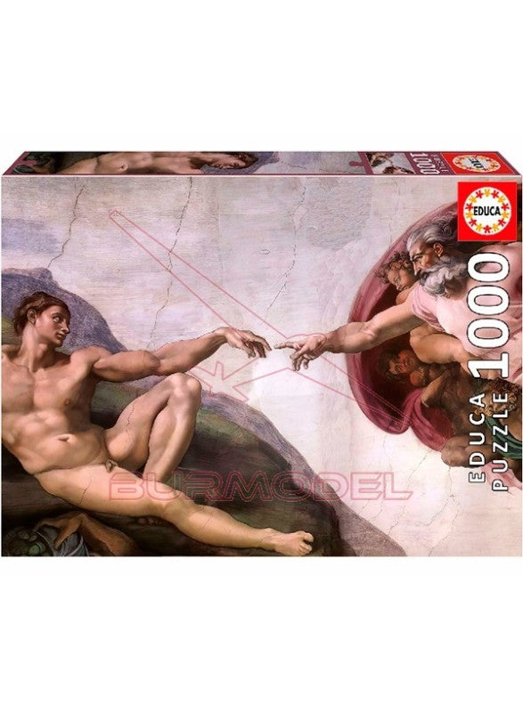 Juegos De Mesa Educa Puzzle 1000 Piezas La Creación De Adán multicolor para niños